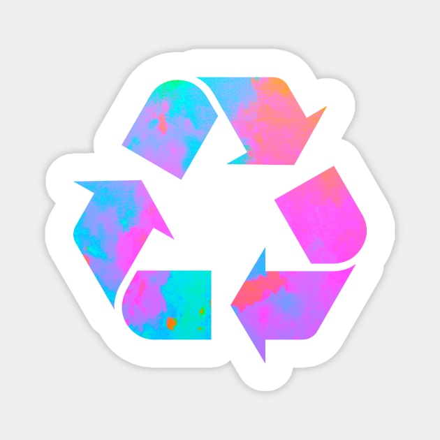 Colorful Recycle Logo Magnet by lolosenese