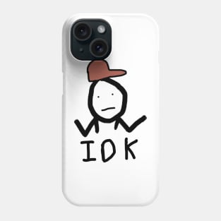 IDK Stickman Shrug Phone Case