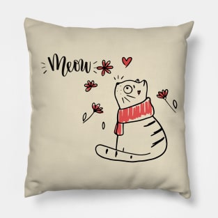 Meow Cat Pillow