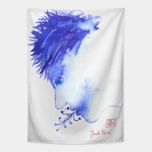 Jack Frost winter face Tapestry