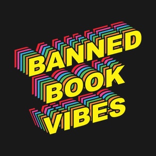 Banned Book Vibes Vintage Rainbow T-Shirt