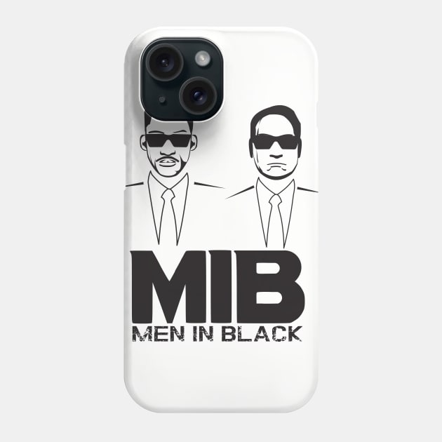 Men in black Phone Case by mypointink