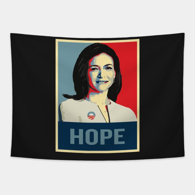 Sheryl Sandberg 2020 Tapestry by Zeindee