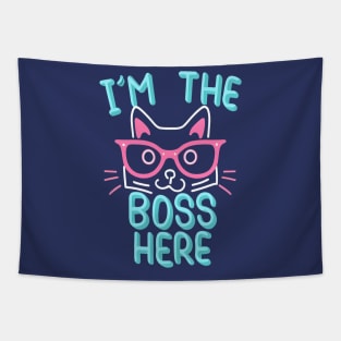 I'm the Boss Here - Digital Art T-Shirt Tapestry