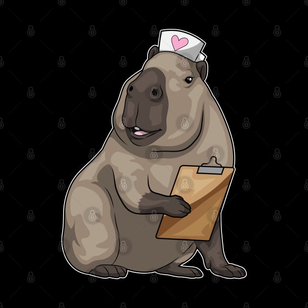 Capybara Nurse Notepad by Markus Schnabel