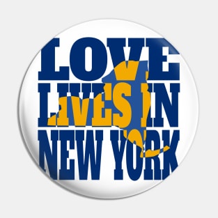 Love Lives in New York Pin