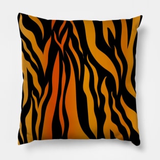 golden tiger  background Pillow