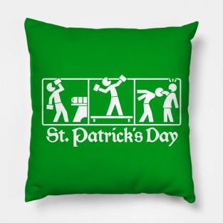 St. Patrick's Day 2 (white) Pillow