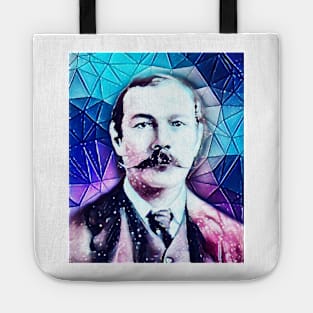 Arthur Conan Doyle Snow Portrait | Arthur Conan Doyle Artwork 5 Tote