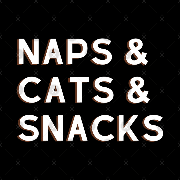 Naps and Cats and Snacks by LuminaireDesignCo