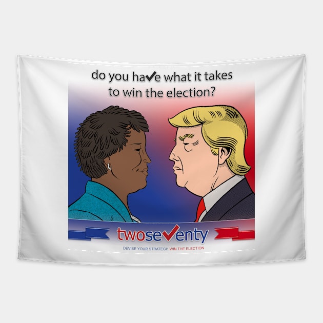 Stacey Abrams vs. Donald Trump Tapestry by TwoSeventy (270)