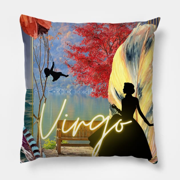 The Virgo woman - for reinforce intentions Pillow by ManifestYDream