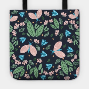 Butterflies and flowers Tote