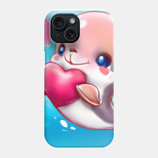 Sweet Baby Valentine Dolphin Phone Case