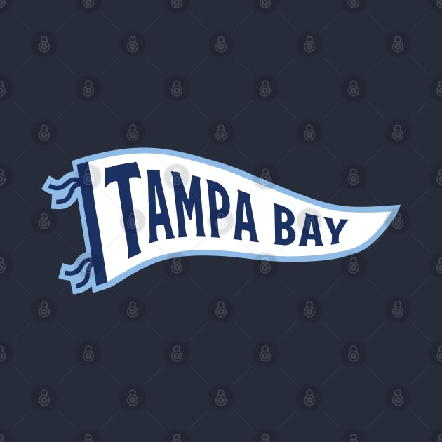 Tampa Bay Pennant - Light Blue by KFig21