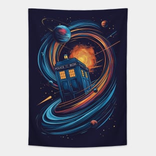 TARDIS Through time and Space Tapestry