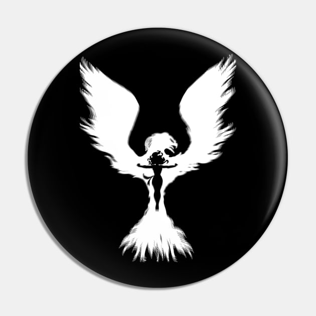 White Phoenix Pin by eekayj