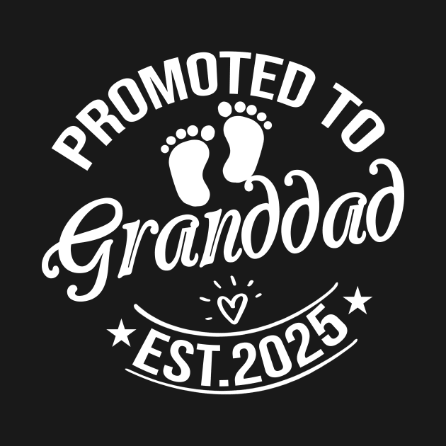 Promoted to Granddad Est 2025 Gift by Sky at night