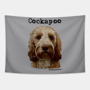 Golden Apricot Cockapoo / Spoodle and Doodle Dog Tapestry