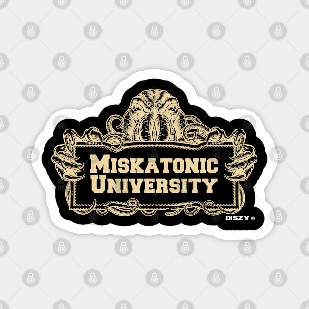 University of Miskatonic Tabletop Gamer Roleplaying Design Magnet by Schimmi