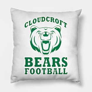 Cloudcroft Bears Football (Green) Pillow