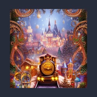 Christmas Train and Magical Kingdom T-Shirt