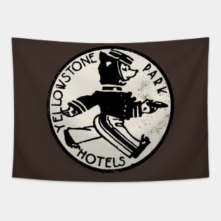 Vintage Yellowstone Park Hotels Tapestry