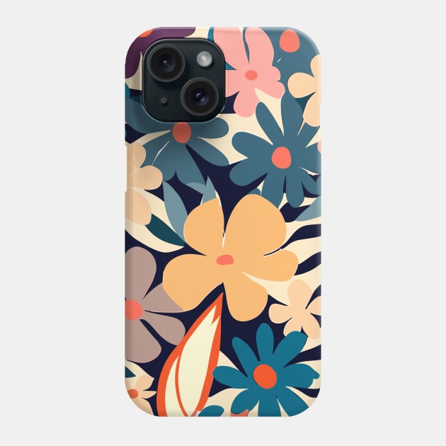Matisse Flower Pattern Phone Case by craftydesigns