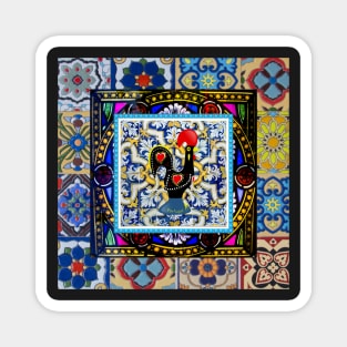 Portuguese folk art Magnet