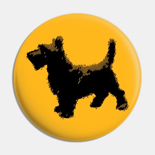 Scottish Terrier art design Pin