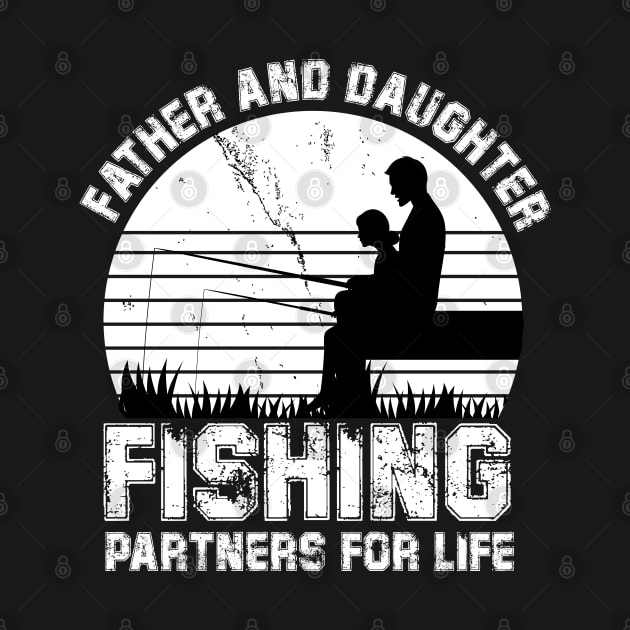 father and daughter fishing partners for life by bisho2412