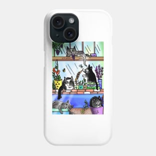 Green Pawed Kitties Phone Case