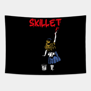 skillet red girl Tapestry