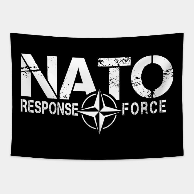 NATO Response Force   (white logo) Tapestry by Illustratorator