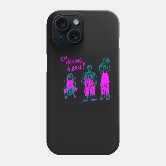 Having a Ball! Phit and Phat Phone Case by DancingCreek