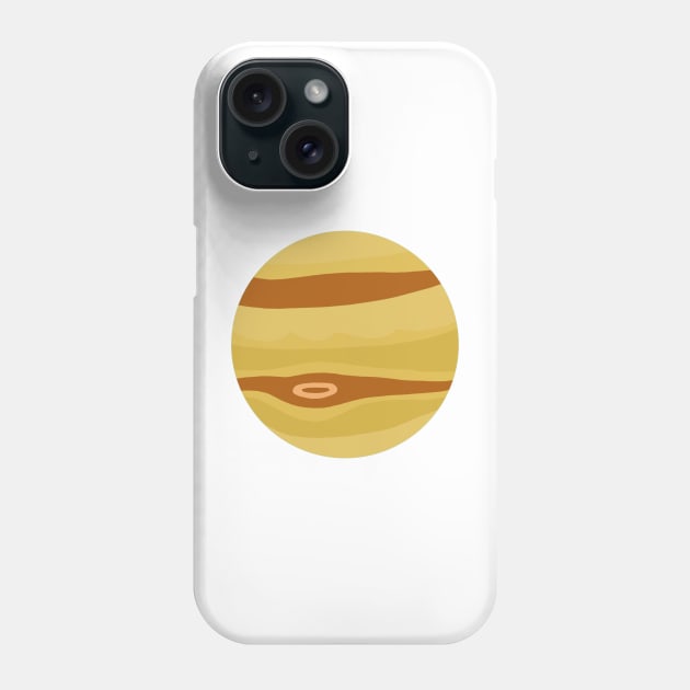 Planet Jupiter Phone Case by Cute Tees Kawaii