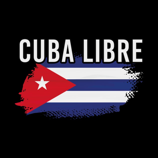 SOS Cuba Libre Bandera Cubana - Freedom for Cuba Support by andreperez87