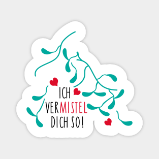 Mistletoe love for couples Magnet