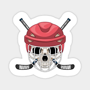 Skull Ice hockey Ice hockey stick Magnet