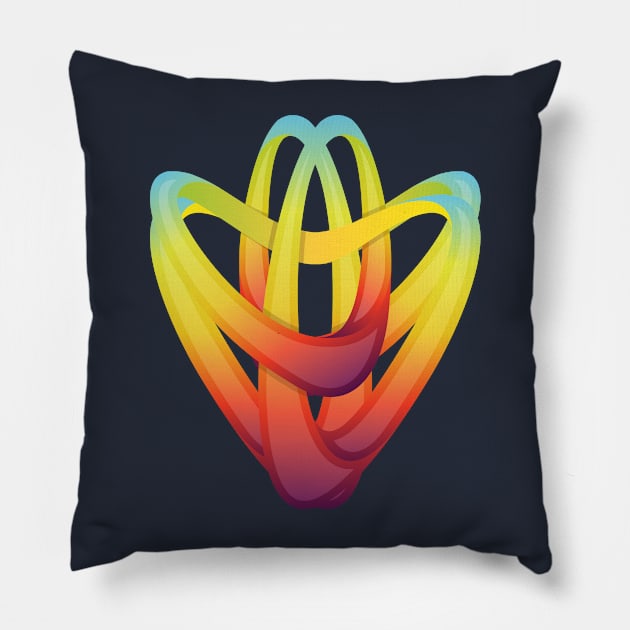 Abstract geometric design artwork Pillow by Choulous79