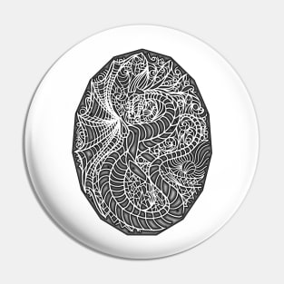 Glass Dragon - White Brand Pin