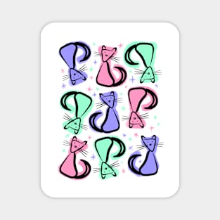 Groovy Cats Magnet