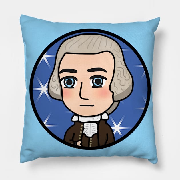 Patriot Portrait - Chibi George Washington Pillow by Aeriskate