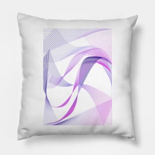 Geometric minimal Cute lineart pattern waves Pillow