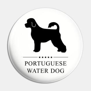 Portuguese Water Dog Black Silhouette Pin