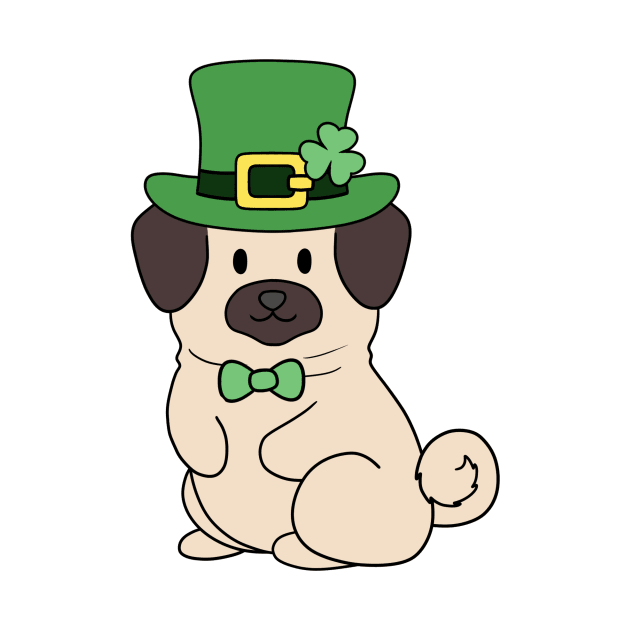 St Patrick Pug by BiscuitSnack