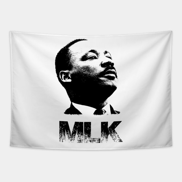 Martin Luther King Portrait Tapestry by phatvo