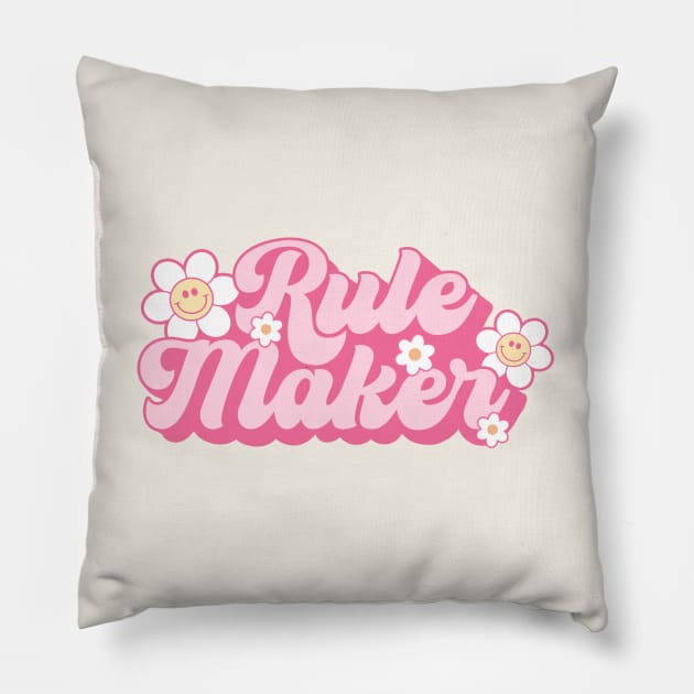 Rule Maker Mommy and Me Matching Pillow by Nessanya