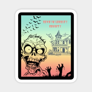 Dawn in zombie land Magnet