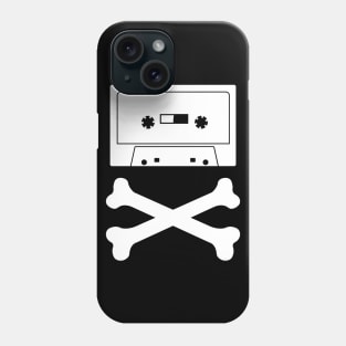 audio cassette tape, Crossbones Phone Case